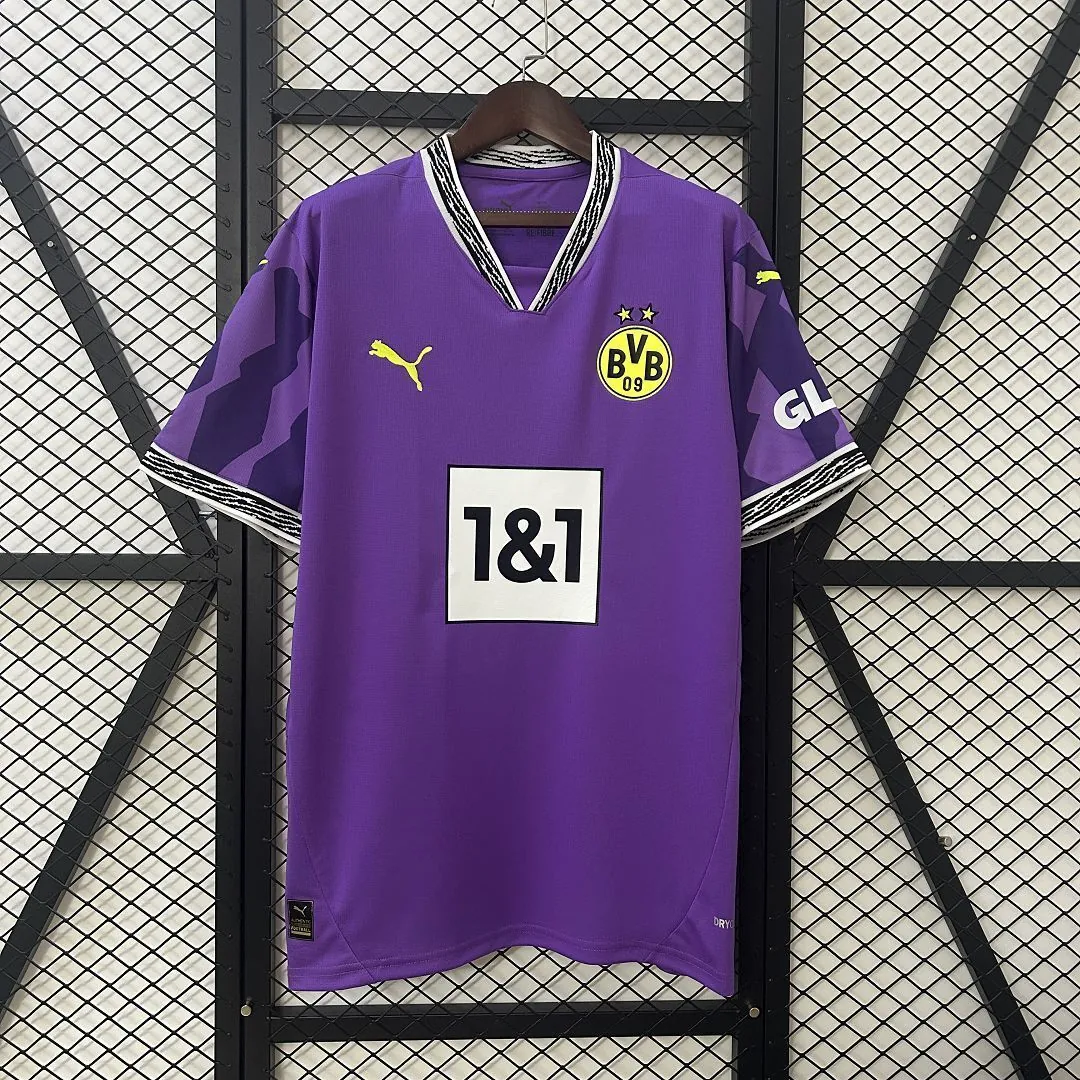 24-25 Dortmund Anniversary Culture Special Edition Purple Soccer T-Shirt AAAAJersey Dropship Yu 8