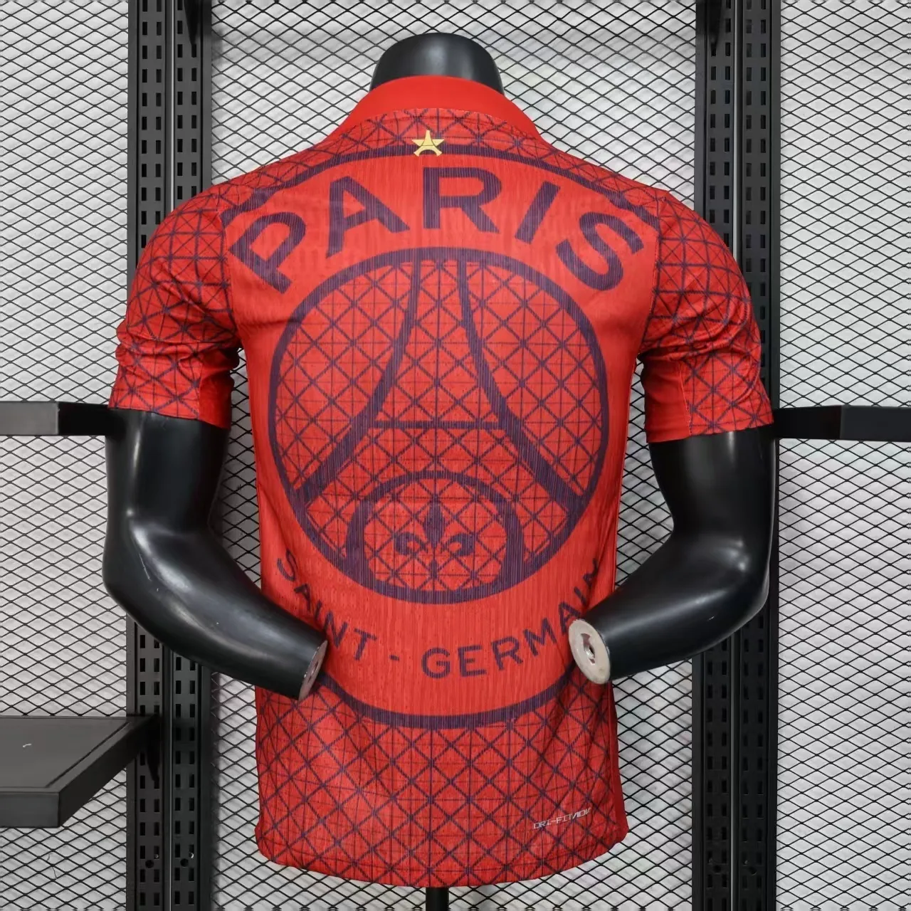 25-26 PSG Fourth Red Shirt Player version Kit Football Uniform AAAAJersey Dropship Yupoo 5
