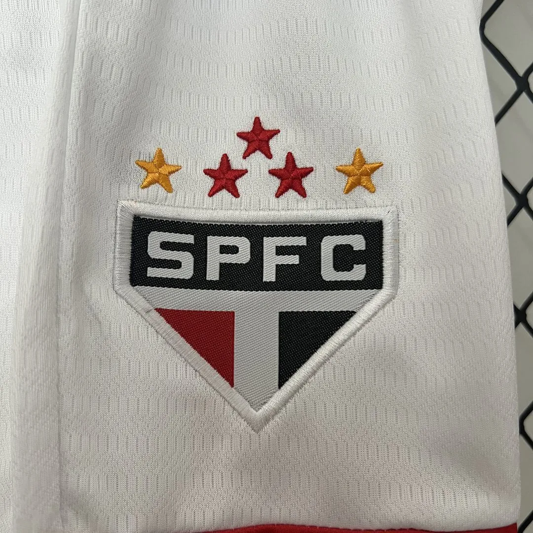 24-25 Sao Paulo Home Kid Kits Children Sets Football Replicas Yupoo 7