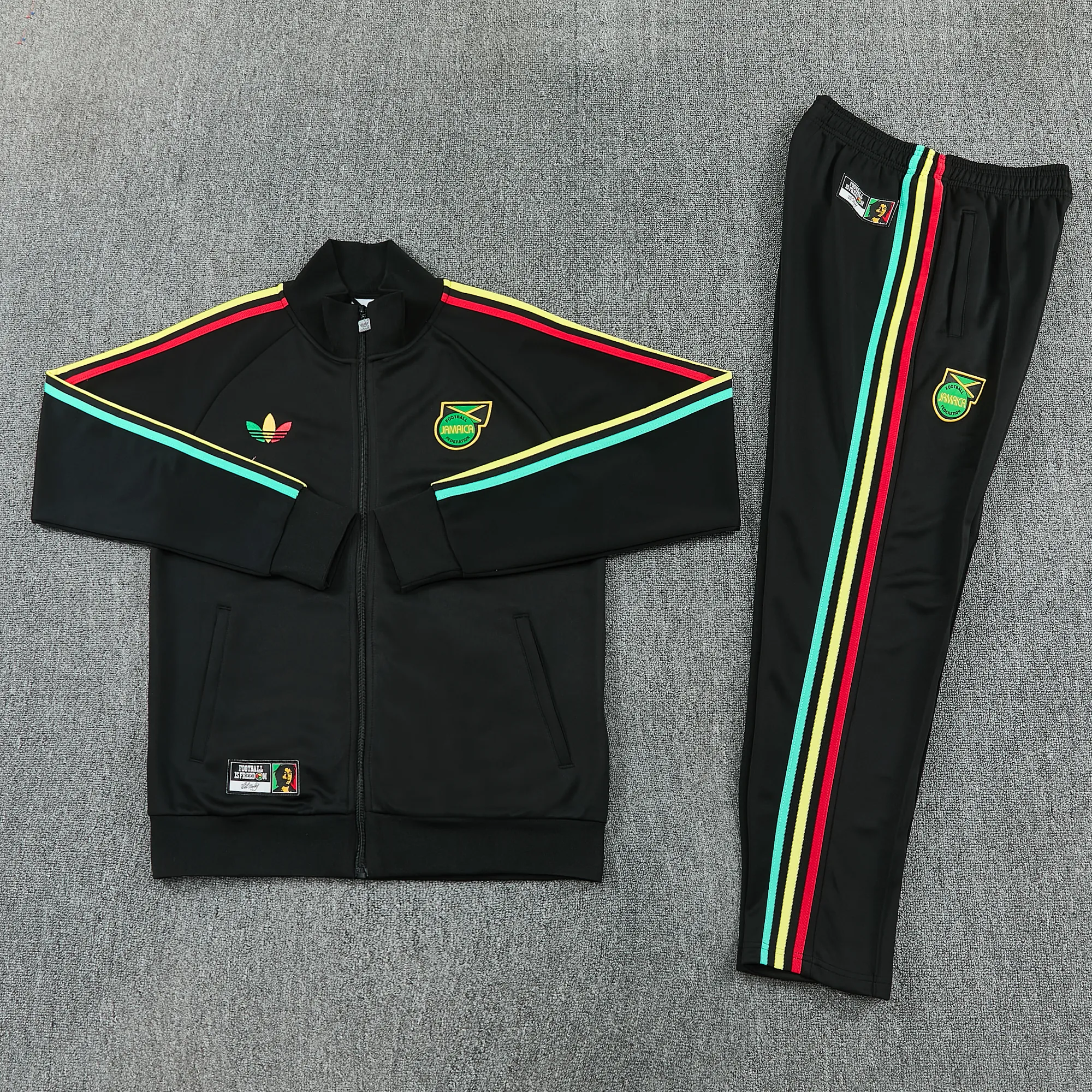 2026 Jamaica Mens Kit Black Full Zipper Jacket Soccer Tracksuit Yupoo 6 5
