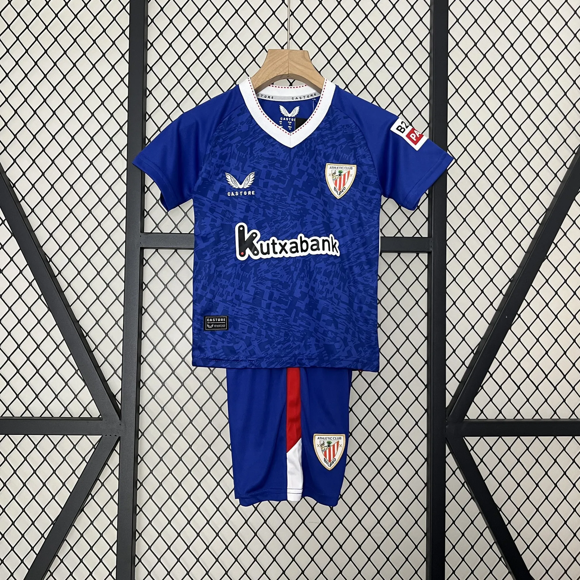 24-25 Athletic Bilbao Away Kid Kits Youth Apparels Sport AAAAJersey Yupoo 9