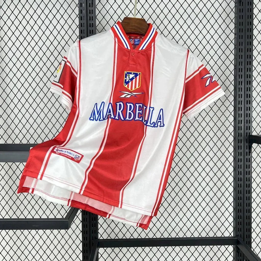 99-00 Atletico Madrid Home Retro Kit Vintage Shirt AAAAJersey Supplier Yupoo 8