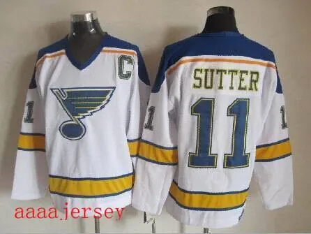 St. Louis Blues retro ice hockey jersey M-3XL 圣路易蓝调队复古冰球服 3