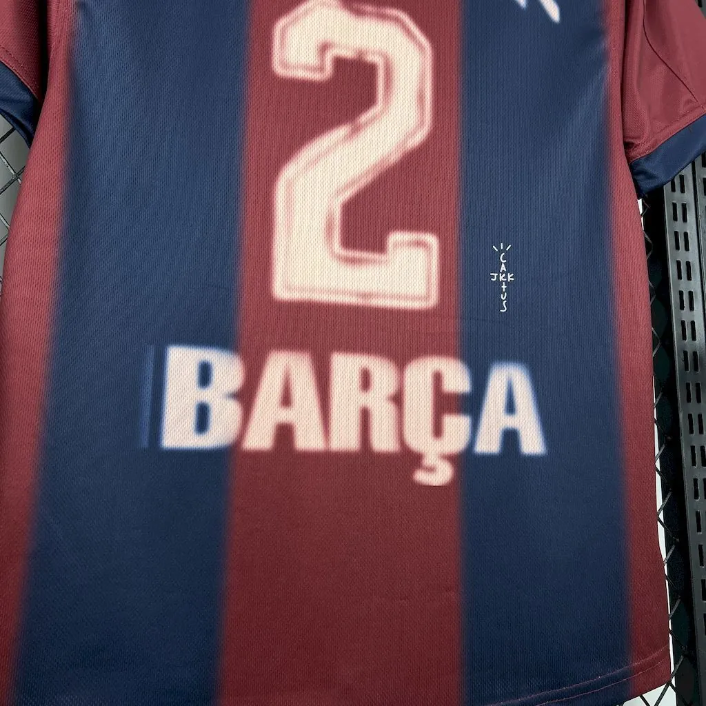 Barcelona x Cactus Jack Special Edition Kit Player Version Shirt AAAAJersey Wholesale Yupoo 1