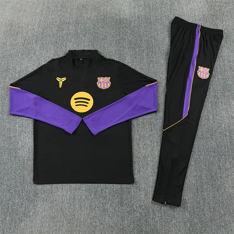 26-27 Barcelona Mens Kit Football Aldult Training Long Sleeve Suit Yupoo 5 1