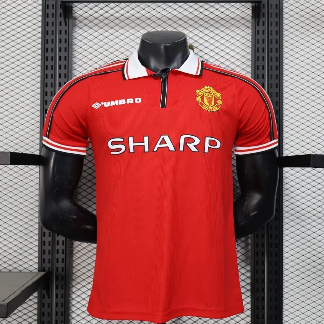 98-99 Manchester United Home Retro Kit Player Version Shirt AAAAJersey Wholesale Yupoo 8
