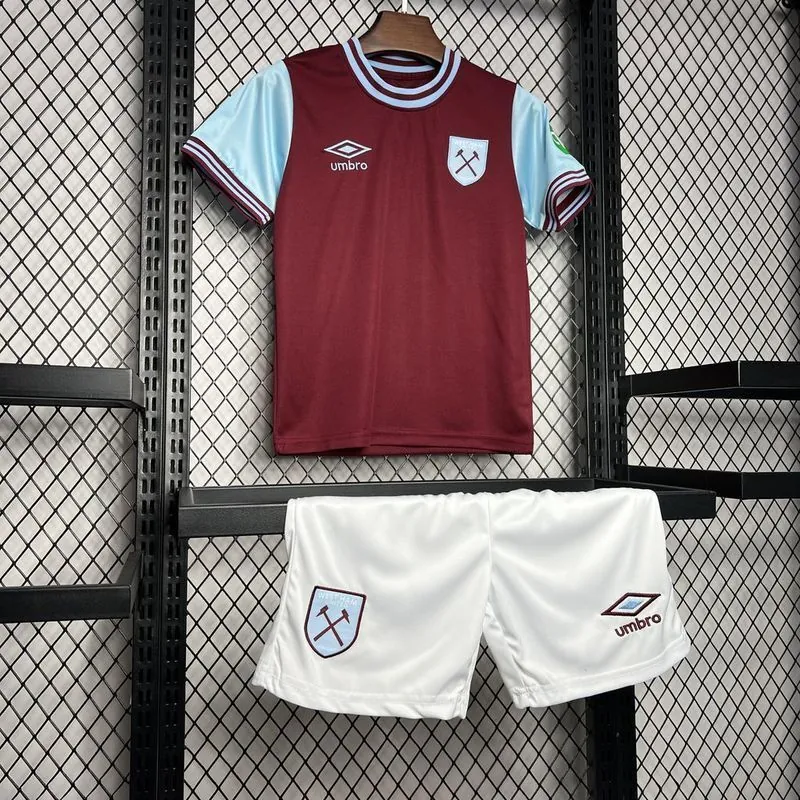 24-25 West Ham Home Kid Kits Youth Apparels Sport AAAAJersey Yupoo 5