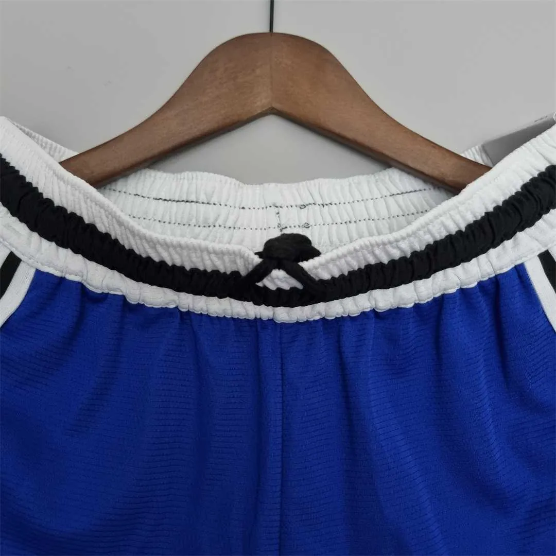 2022 Golden State Warriors NBA US Training Shorts Blue Black 3