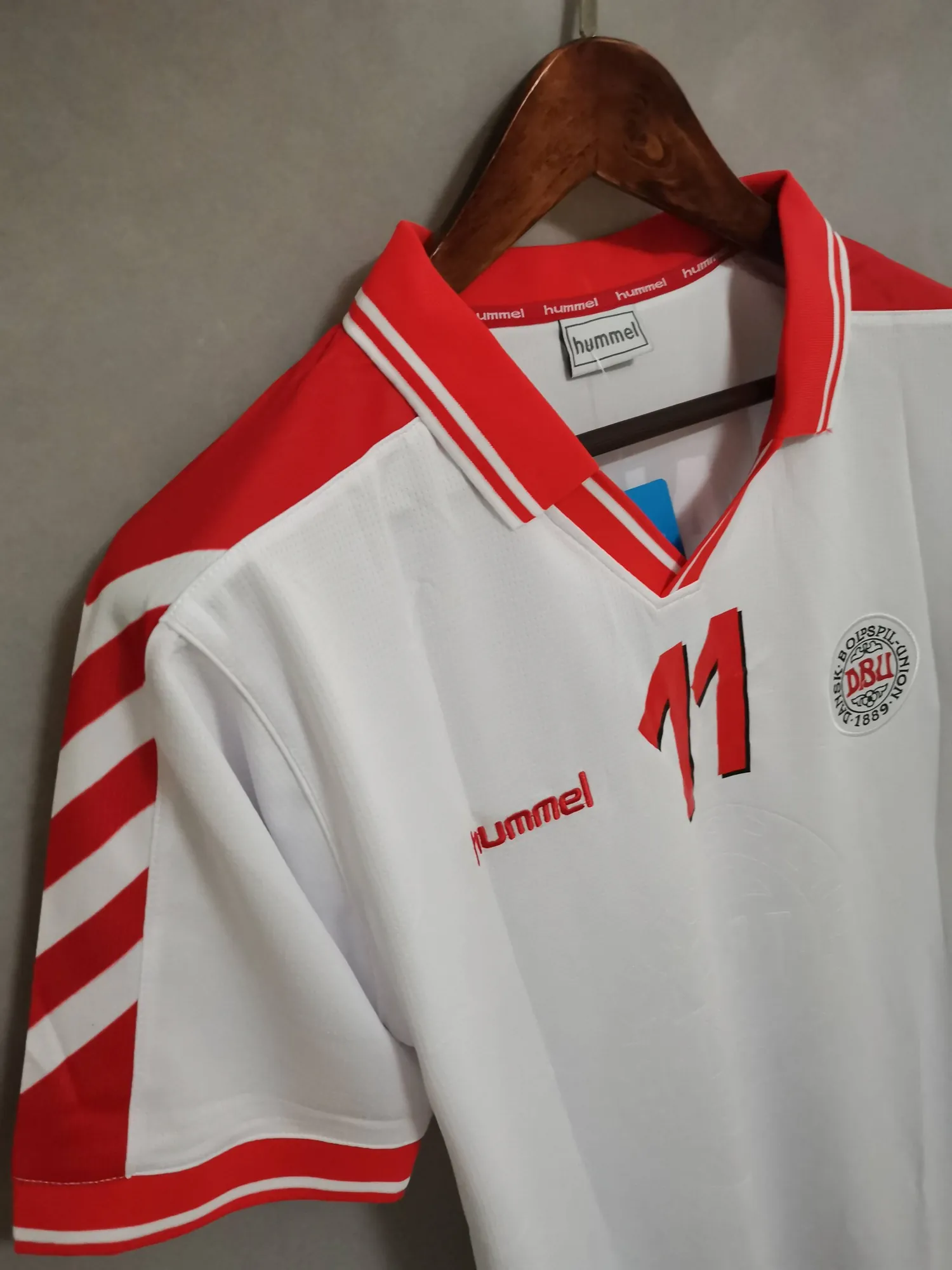 1998 Denmark away white 7