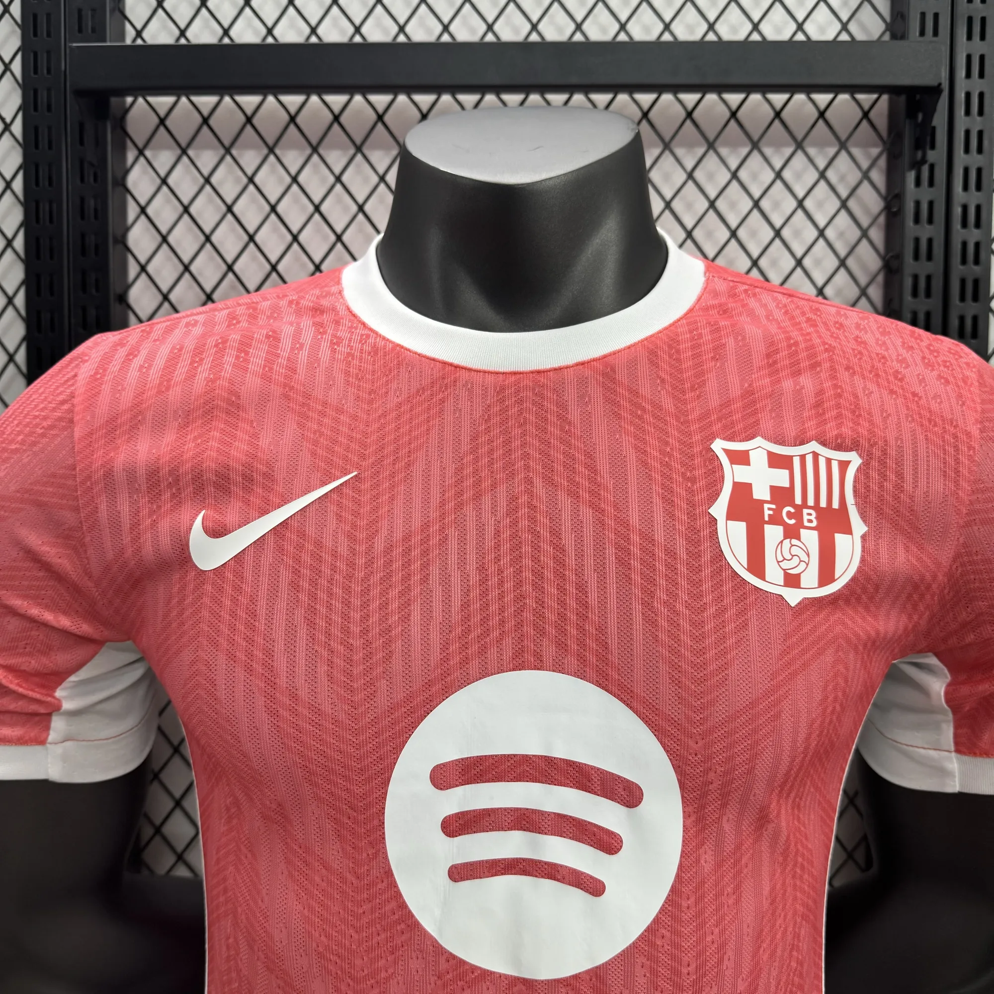25-26 Barcelona Red Special Edition Kit Player Version Shirt Soccer AAAAJersey Dropship Yupoo 1