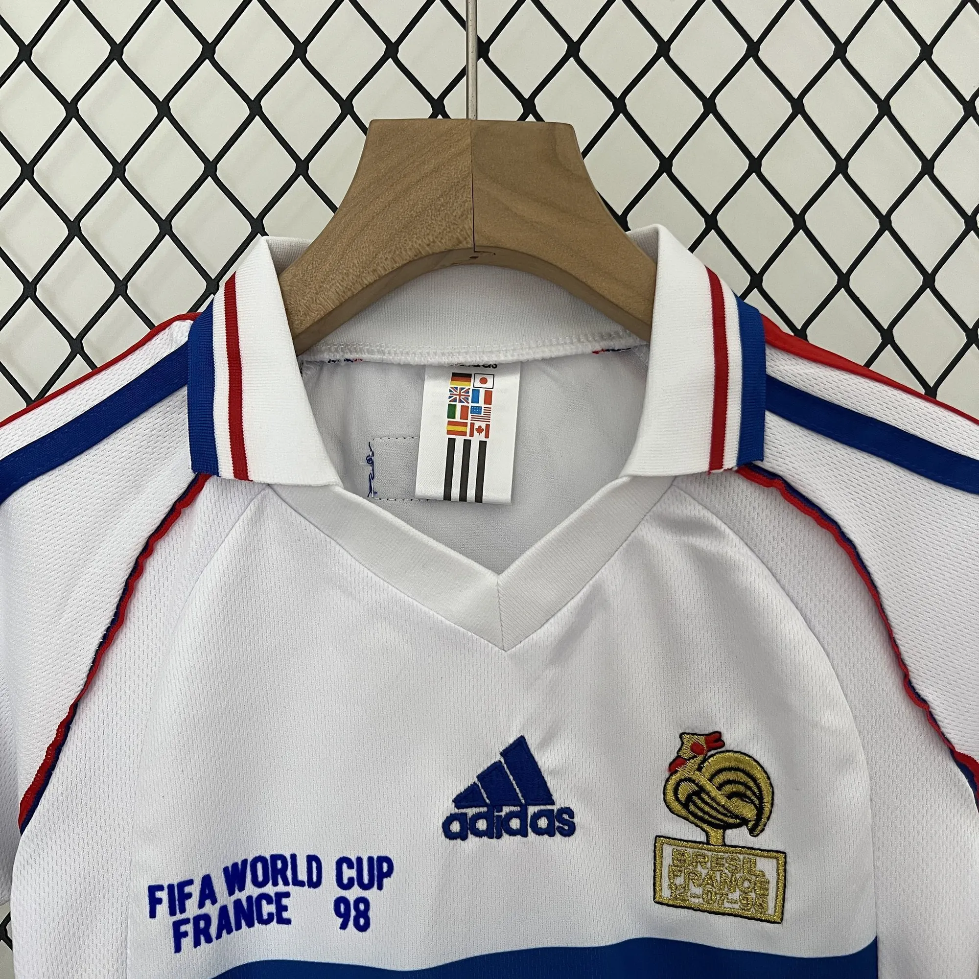 1998 France Away Retro Kid Kits Youth Apparels Sport AAAAJersey Yupoo 5