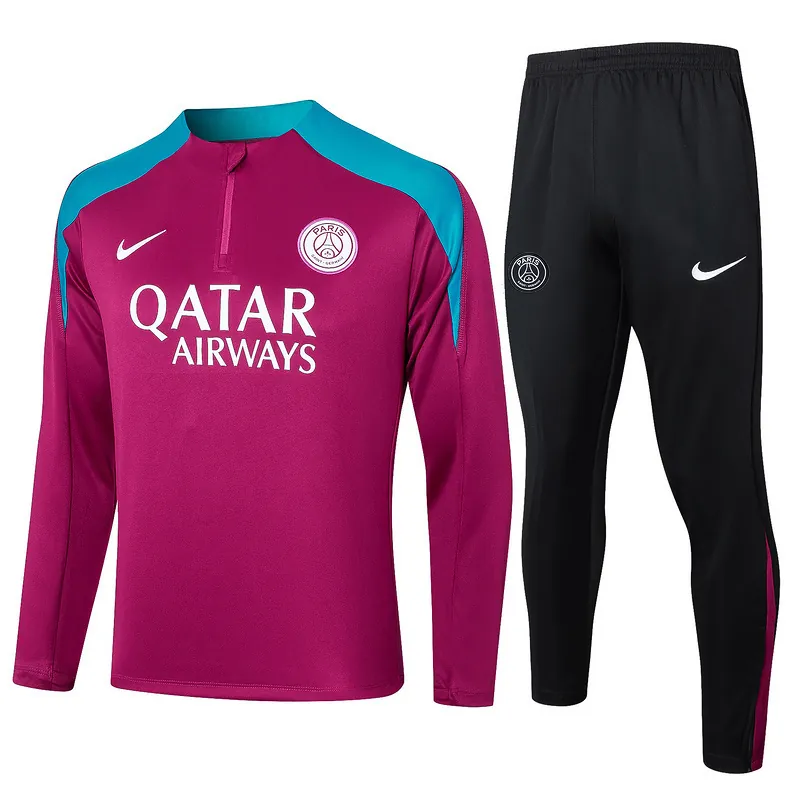 24-25 PSG Long Sleeve Training Suit Football Shirts 4