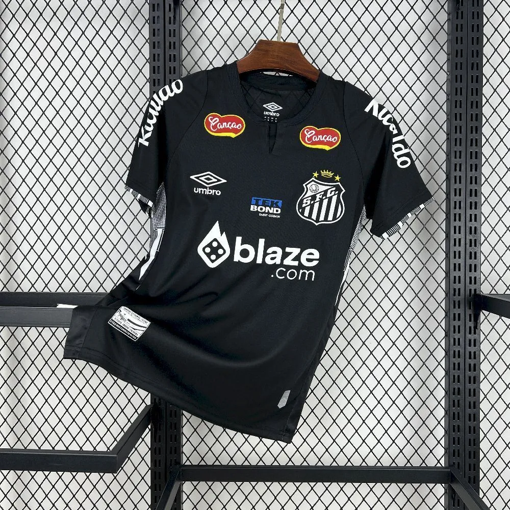 25-26 Santos Black Kit Special Edition Soccer AAAAJersey Yupoo S-2XL 6