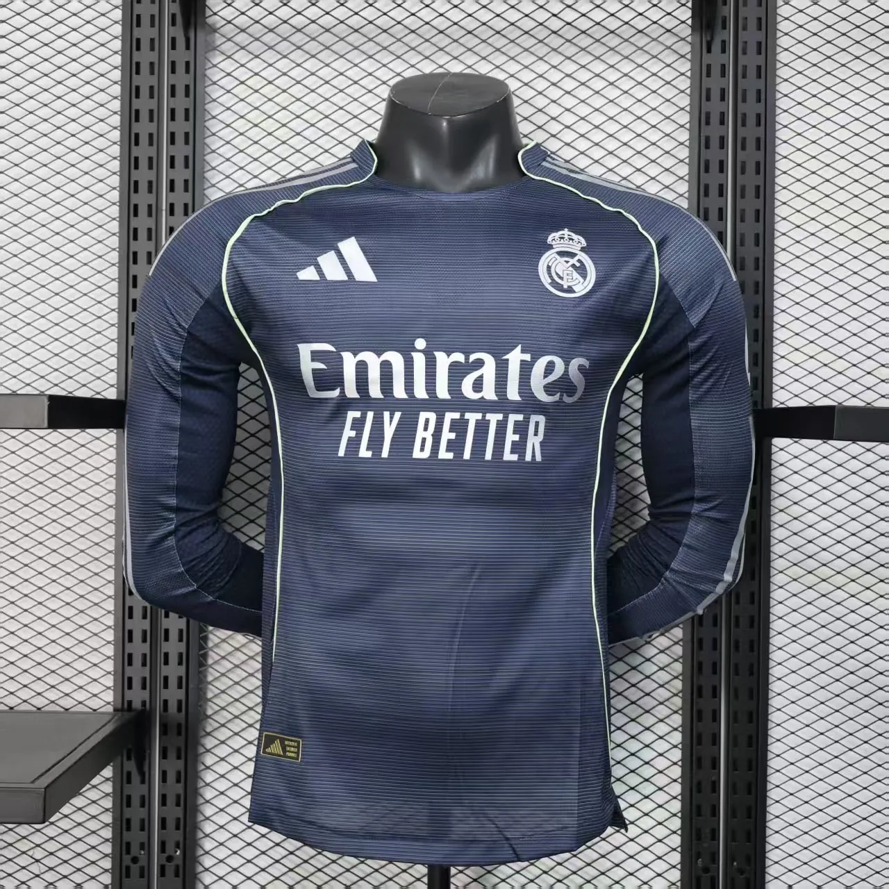 25-26 Real Madrid Away Player Version Long Sleeves Kit Soccer AAAAJersey Yupoo S-2XL 2