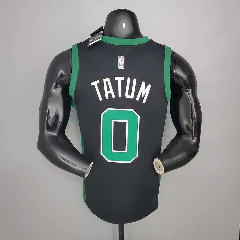 TATUM #0 Celtics White Jordan theme black 3