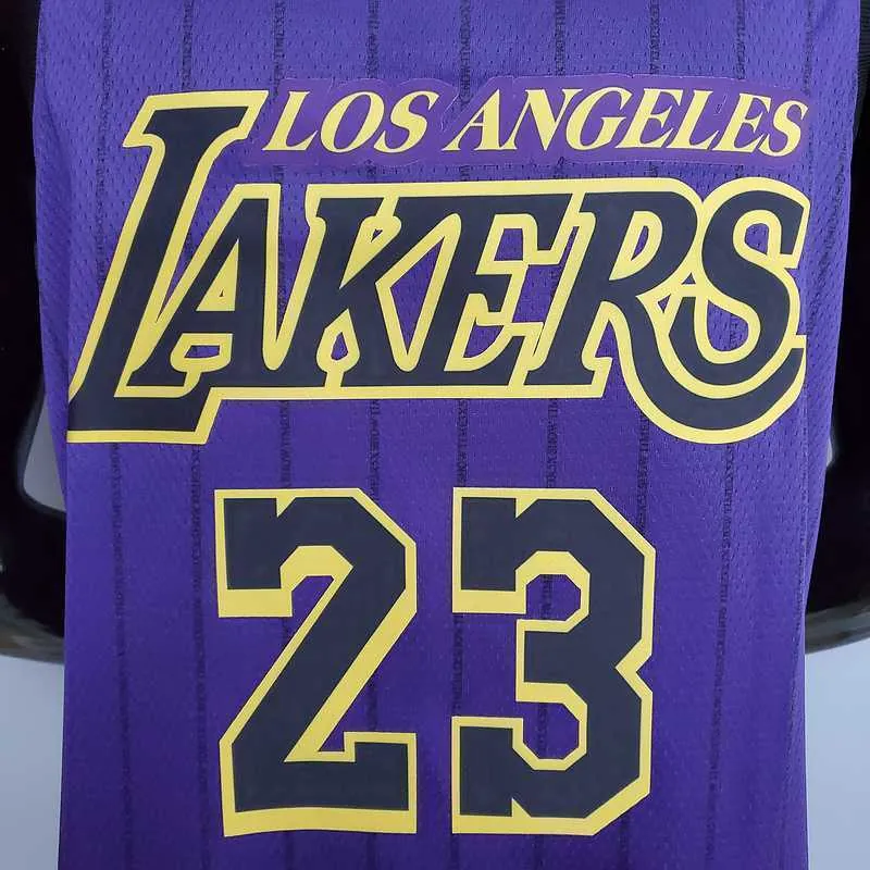 James #23 Lakers Round neck purple 2