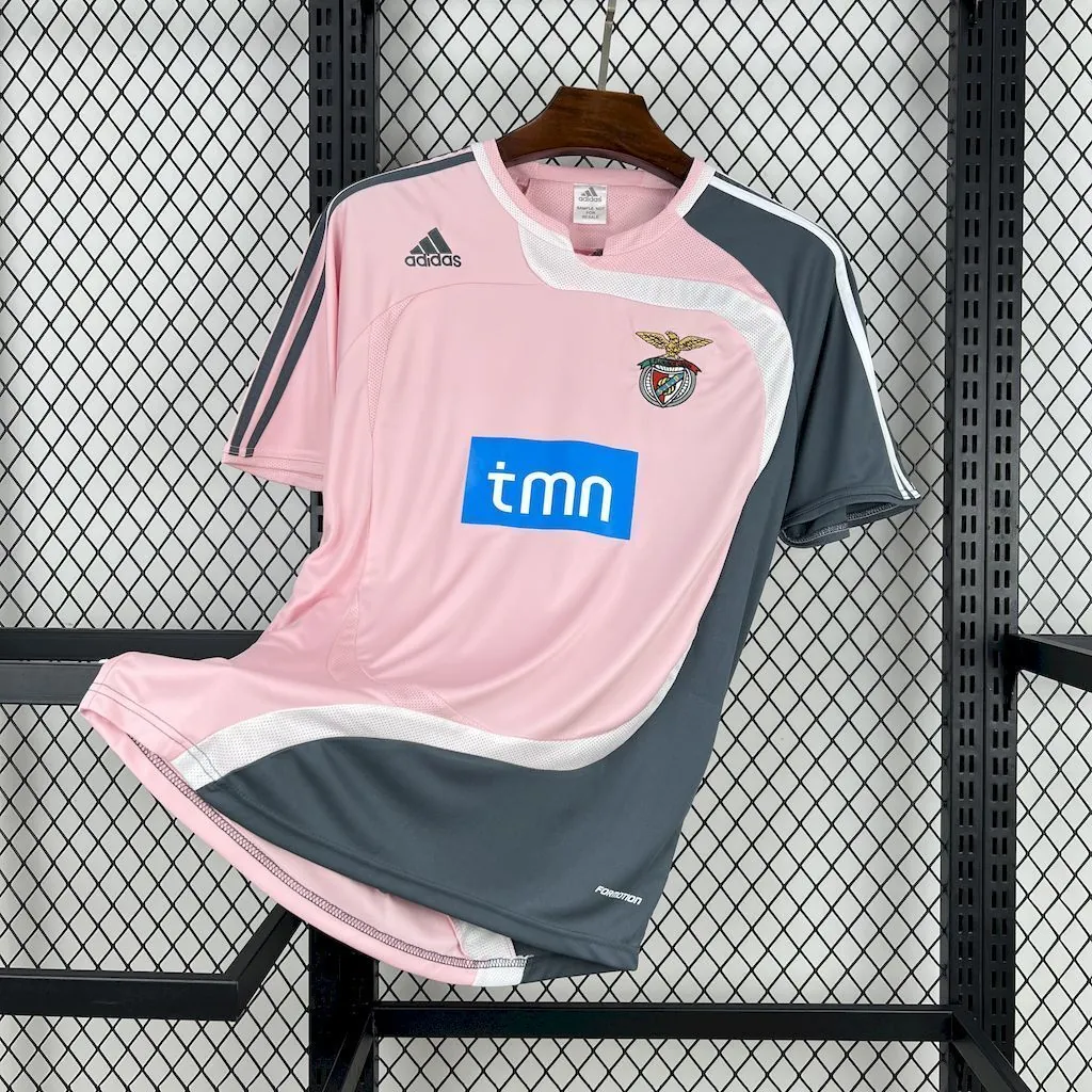 07-08 Benfica Away Retro Kit（Sponsor1）Vintage T-Shirt Soccer AAAAJersey Yupoo 2