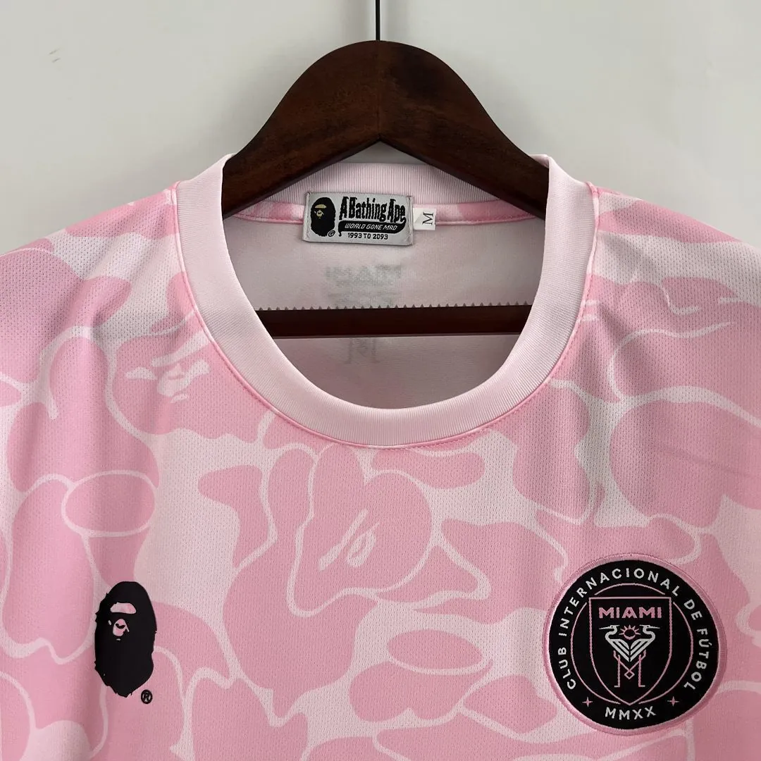 23-24 Inter Miami Limited Gris Pink Shirt Joint Edition Kit Soccer Jerseys Yupoo 3