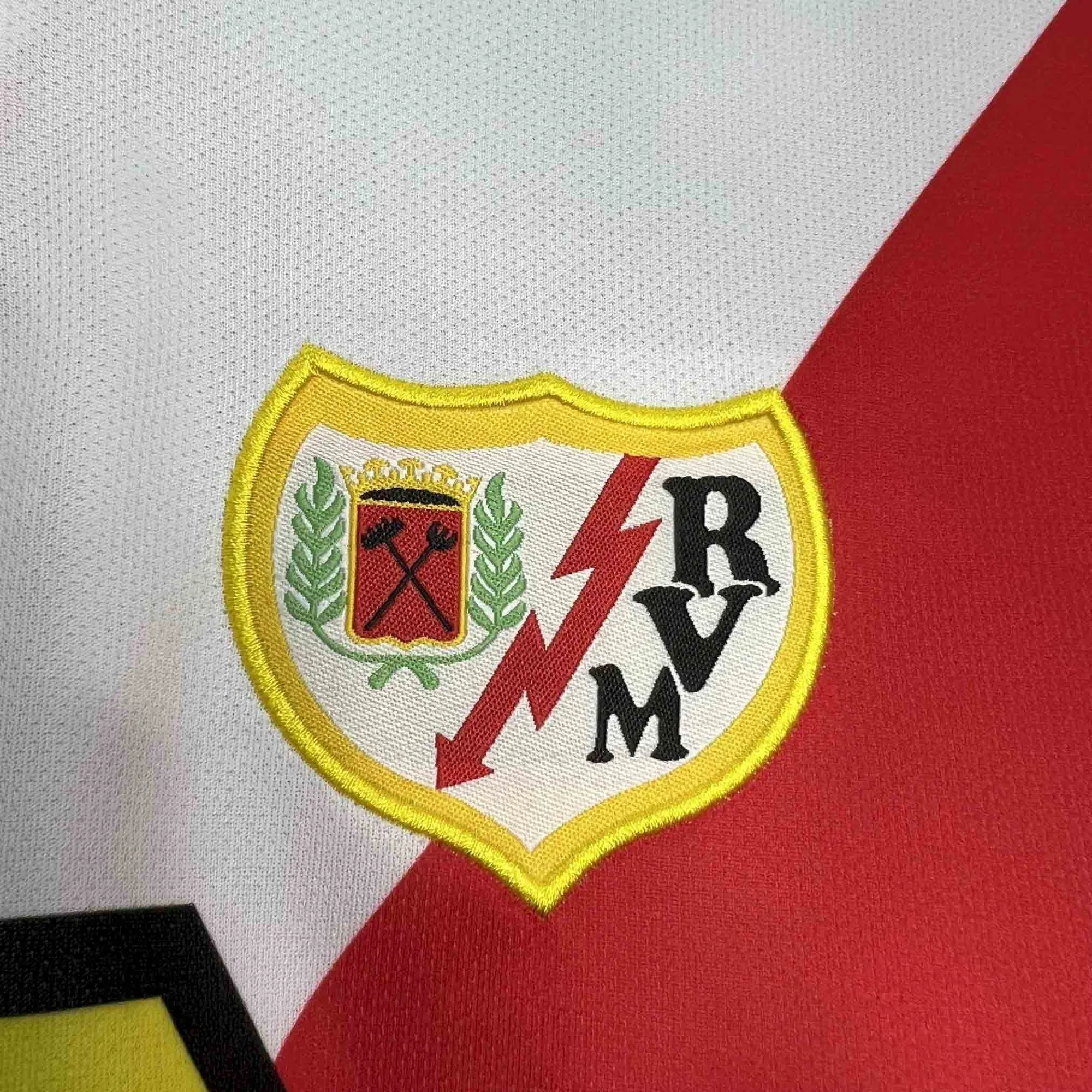 01-02 Rayo Vallecano Home Retro Kit Vintage Shirt AAAAJersey Supplier Yupoo 5