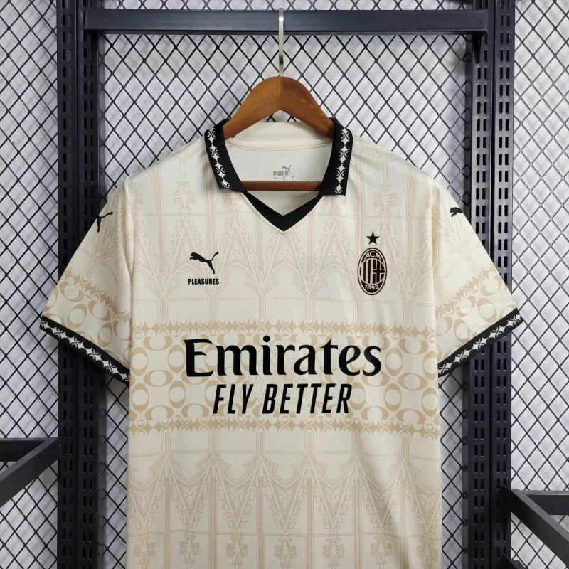 23-24 AC Milan Fouth Kit Beige Shirt Jerseys World Yupoo 4