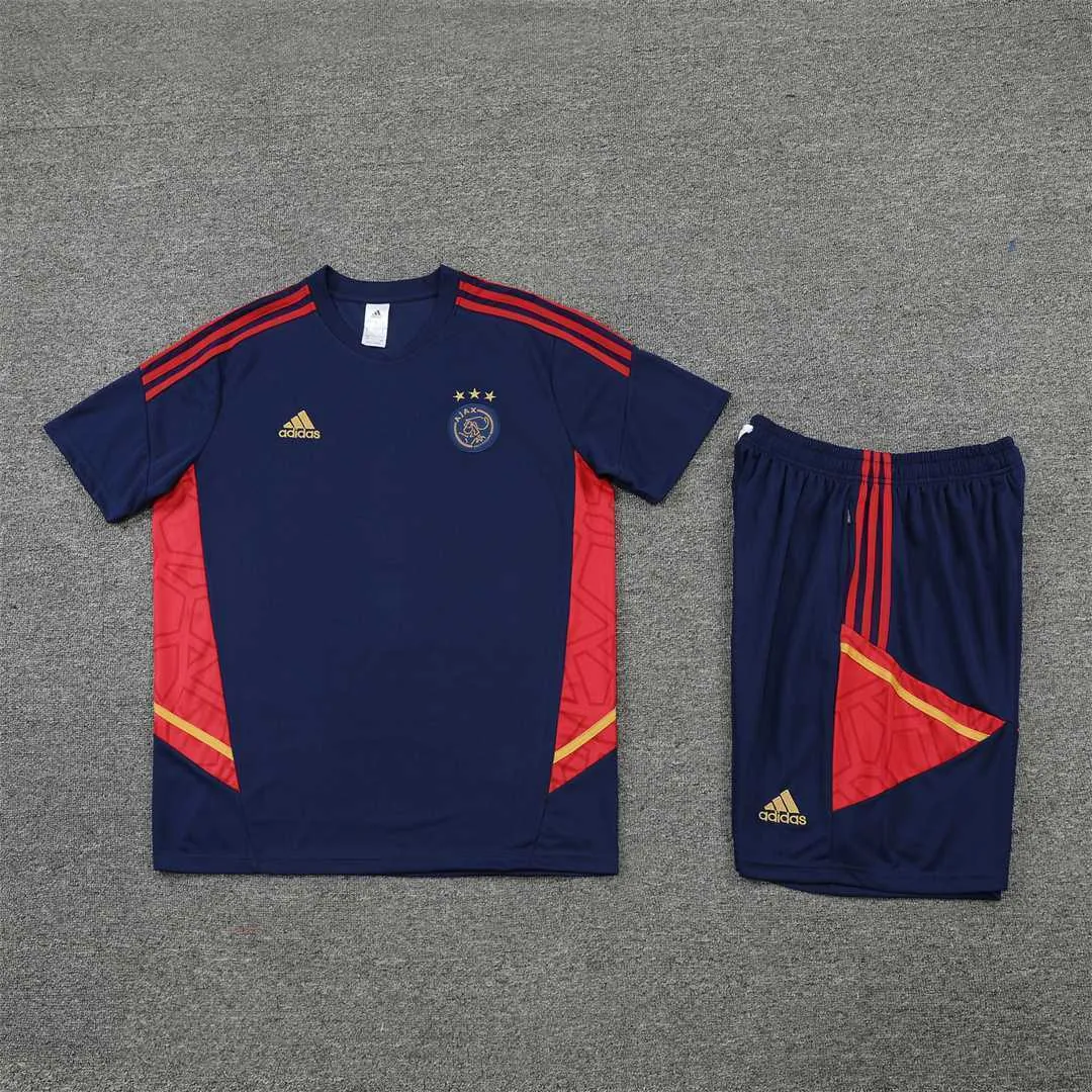 22-23 Ajax Training Suit Short Sleeve Kit Royal Blue 7
