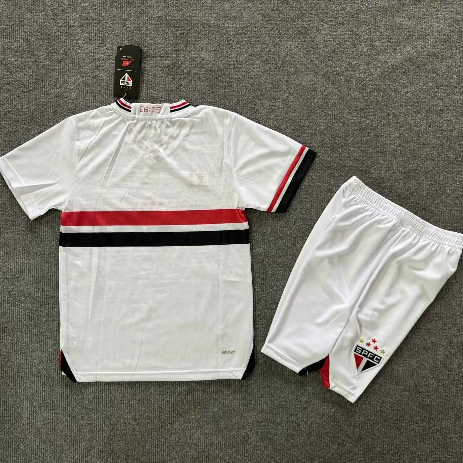 25-26 Sao Paulo Home Kid Kits Youth Apparels AAAAJersey Dropship Yupoo 1