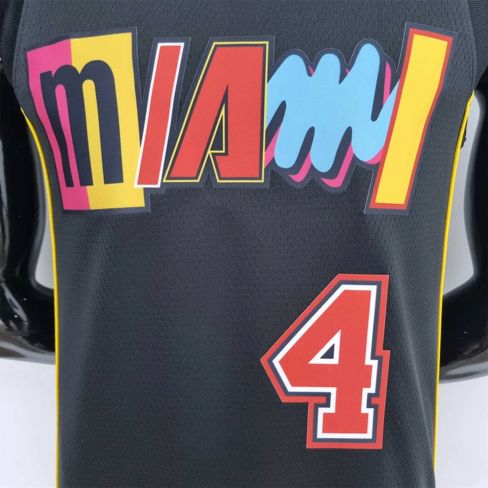 2022 Oladipo #4 Miami Heat City Edition NBA Jersey 9