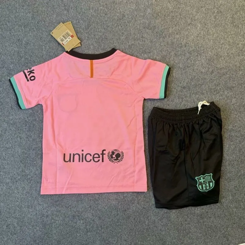 20-21 Barcelona Third Retro Kid Kits Youth Apparels Soccer AAAAJersey Yupoo 1