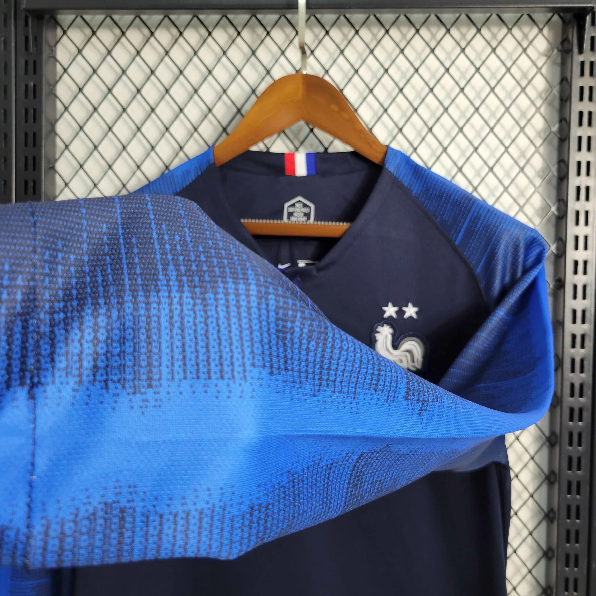 2018 Retro Long Sleeve France Home S-XXL 5