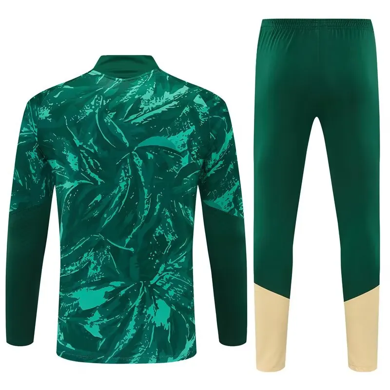 26-27 Real Madrid Mens Kit Green Camouflage Half Pull Training Suit Yupoo 7 4