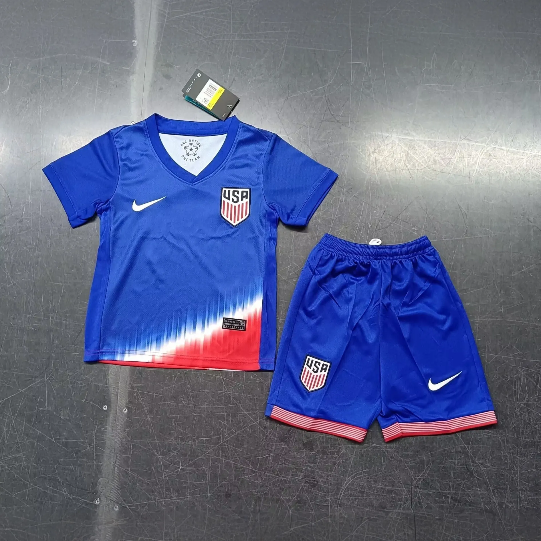 2024 USA Away Kid Kits Children Sets Football AAAAJersey Yupoo 2
