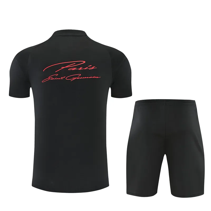 26-27 PSG Aldult Kit Football Black Training Tracksuit Yupoo 5 2