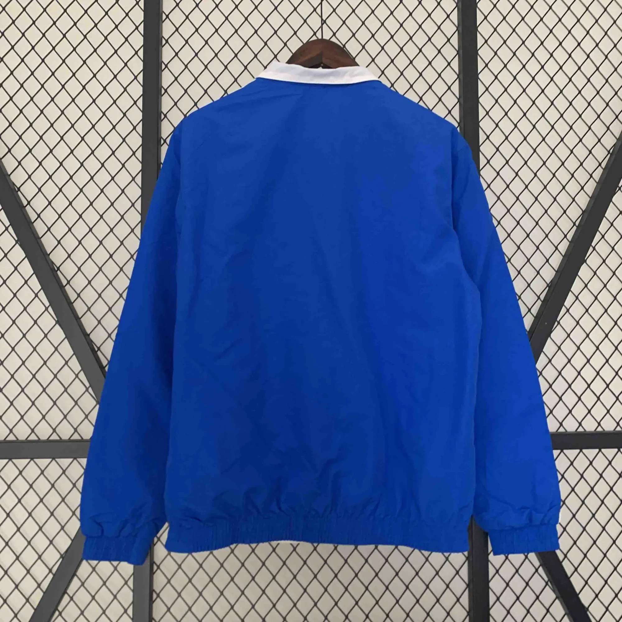 23-24 Roma Reversible Windbreaker White&Blue Double-Sides Jacket Soccer Jerseys For Sale 4