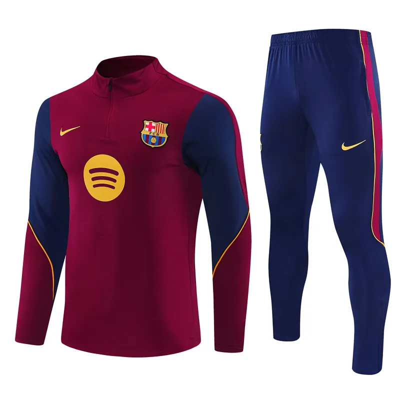 26-27 Barcelona Mens Kit Football Aldult Training Long Sleeve Suit Yupoo 5 2
