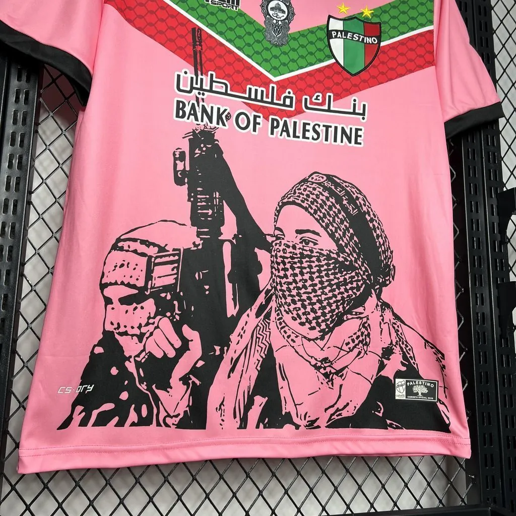 24-25 Club Deportivo Palestino Pink Special Edition Soccer Uniforms Soccer AAAAJersey Yupoo 3