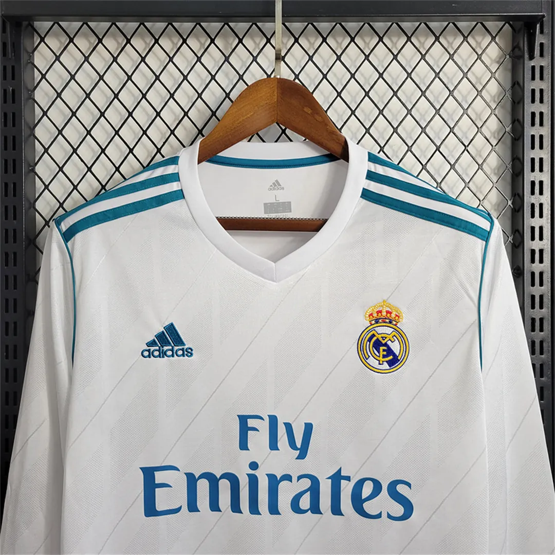 17-18 Real Madrid home long sleeve 3