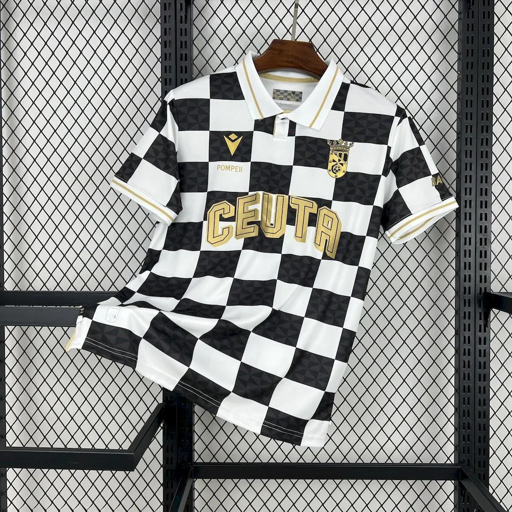 24-25 AD Ceuta FC x POMPEII BRAND DEBUT Special Edition Shirt Football Apparels AAAAJersey 7