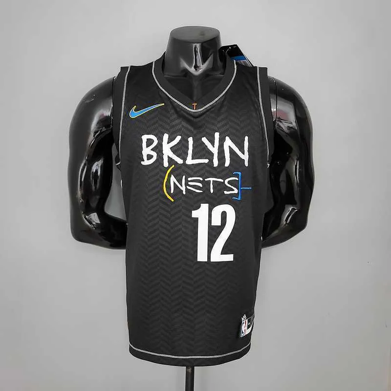 New Brooklyn Nets HARRIS#12 City Edition Black 9