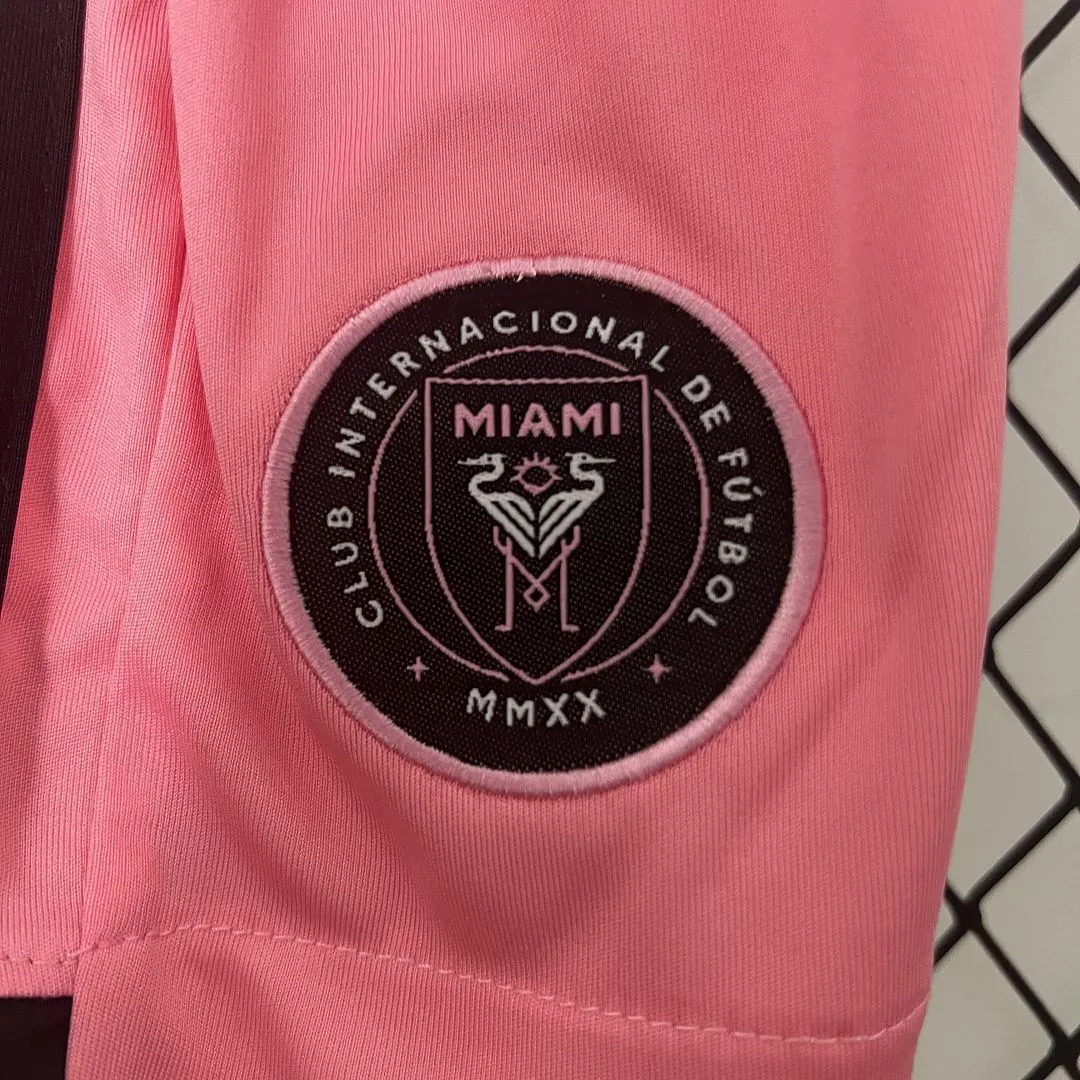 24-25 Inter Miami Home Kid Kits Children Sets Football AAAAJersey Yupoo 2