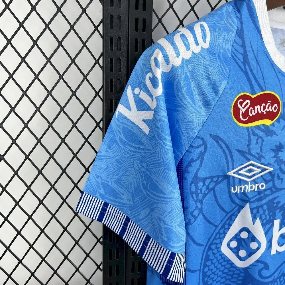 25-26 Santos Blue Dragon Pattern Kit Special Edition Soccer AAAAJersey Yupoo S-2XL 3