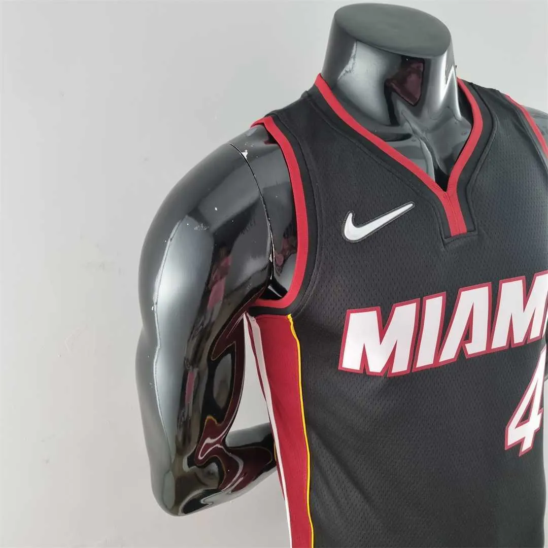 75th Anniversary Miami Heat OLADIPO#4 black NBA Jersey 2