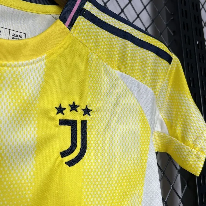 24-25 Juventus Away Kid Kits Youth Apparels Football AAAAJersey Yupoo 16-28 2
