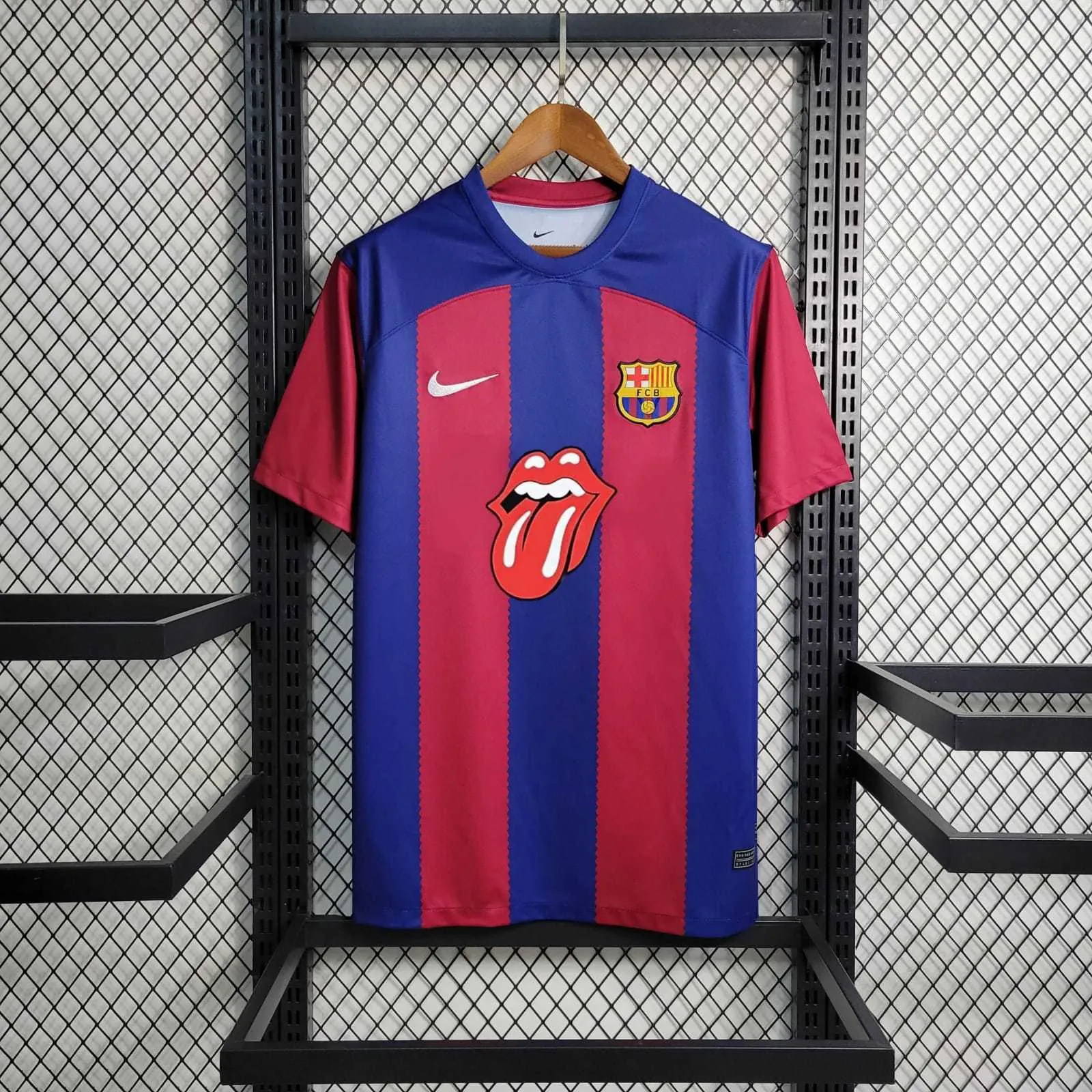 23-24 Barcelona x Rolling Stones Special Edition S-XXL Cheap Football Kit 7