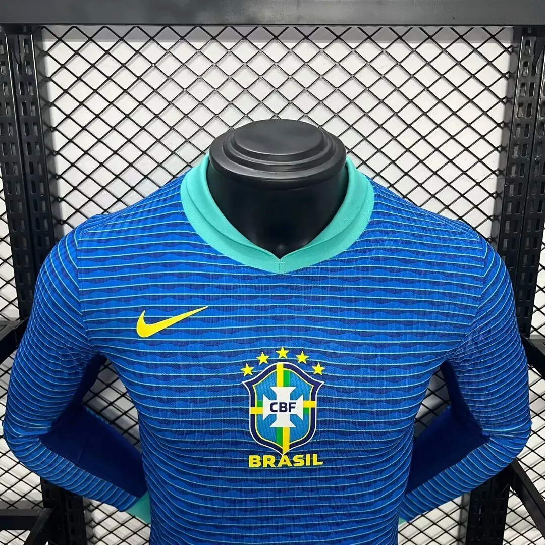 2024 Brazil Away Long Sleeve Kit Player Version Shirt Best Wholesale Yupoo 2
