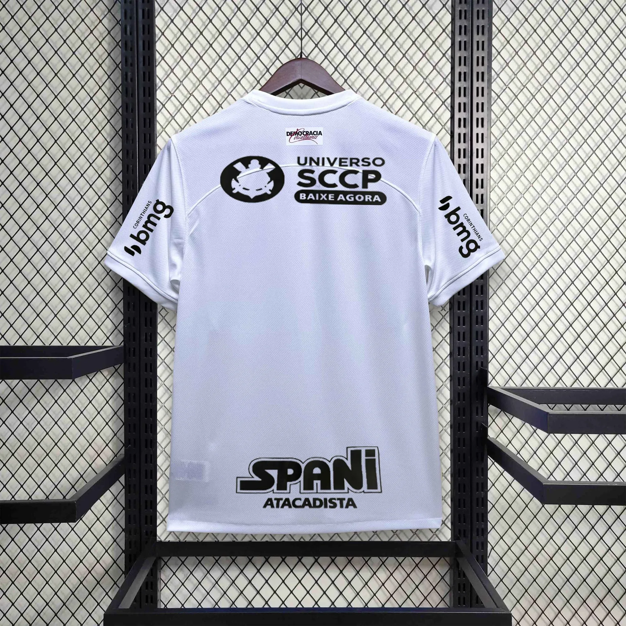 23-24 Corinthians Home Kit With All Sponsor White Shirt Soccer Jerseys For Sale 1