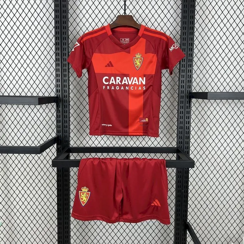 24-25 Real Zaragoza Away Kid Kits Youth Apparels Soccer AAAAJersey Yupoo 7