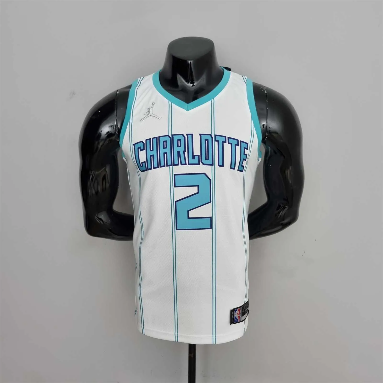 75th Anniversary Ball #2 Charlotte Hornets White NBA Jersey 10