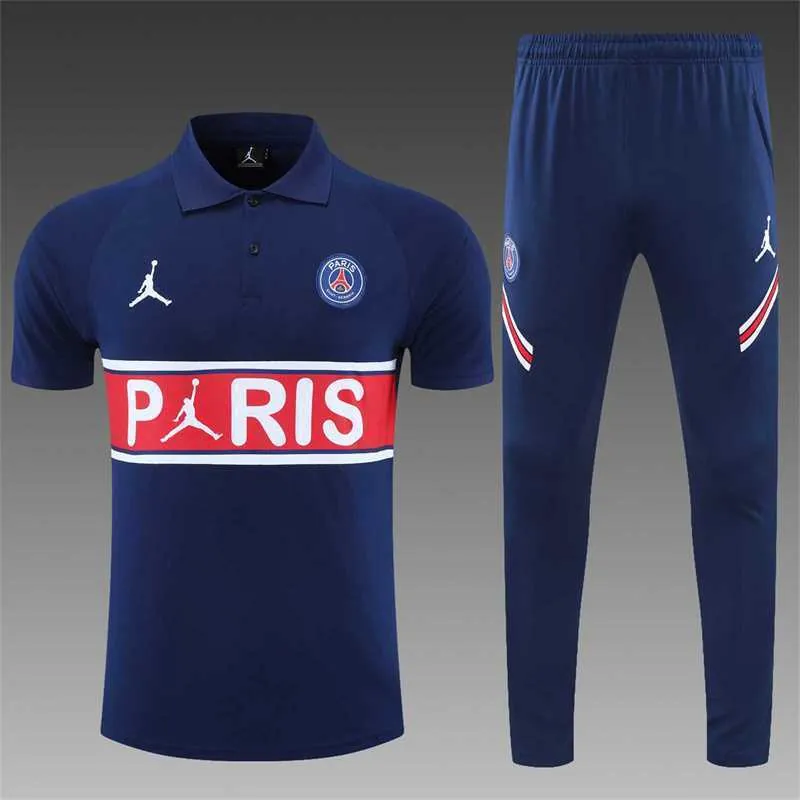 Polo Jordan PSG sapphire blue chest print 13