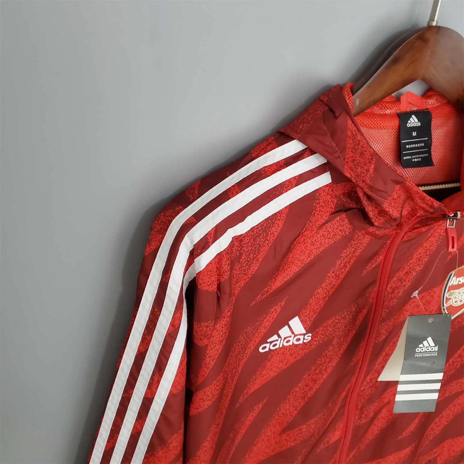21-22 Arsenal Red Windbreaker 1