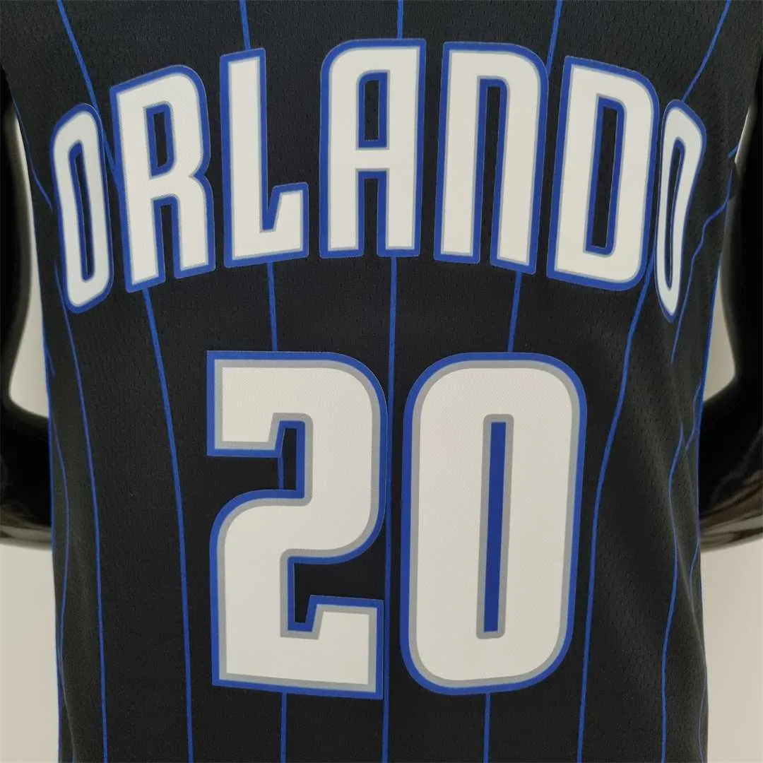 75th Anniversary Fultz#20 Orlando Magic Black NBA Jersey 2